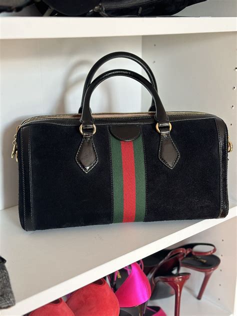 gucci vintage boston bag review|gucci ophidia boston bag.